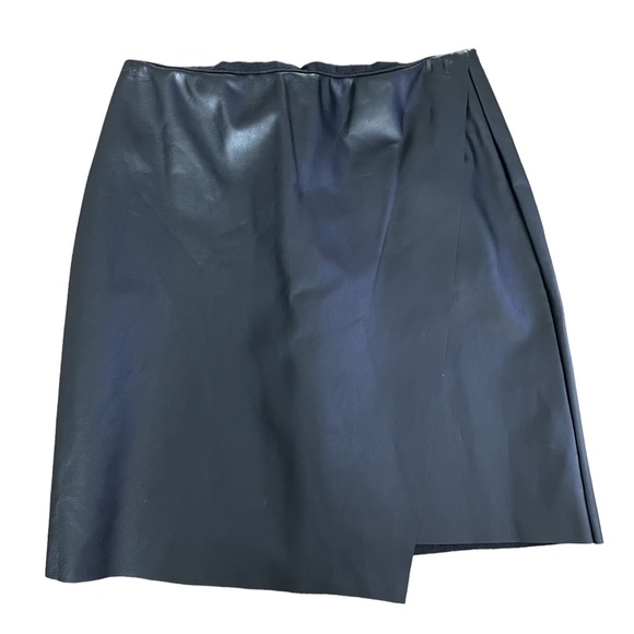 New With Tags! Aqua- Faux Leather Skirt- size S - Picture 3 of 5